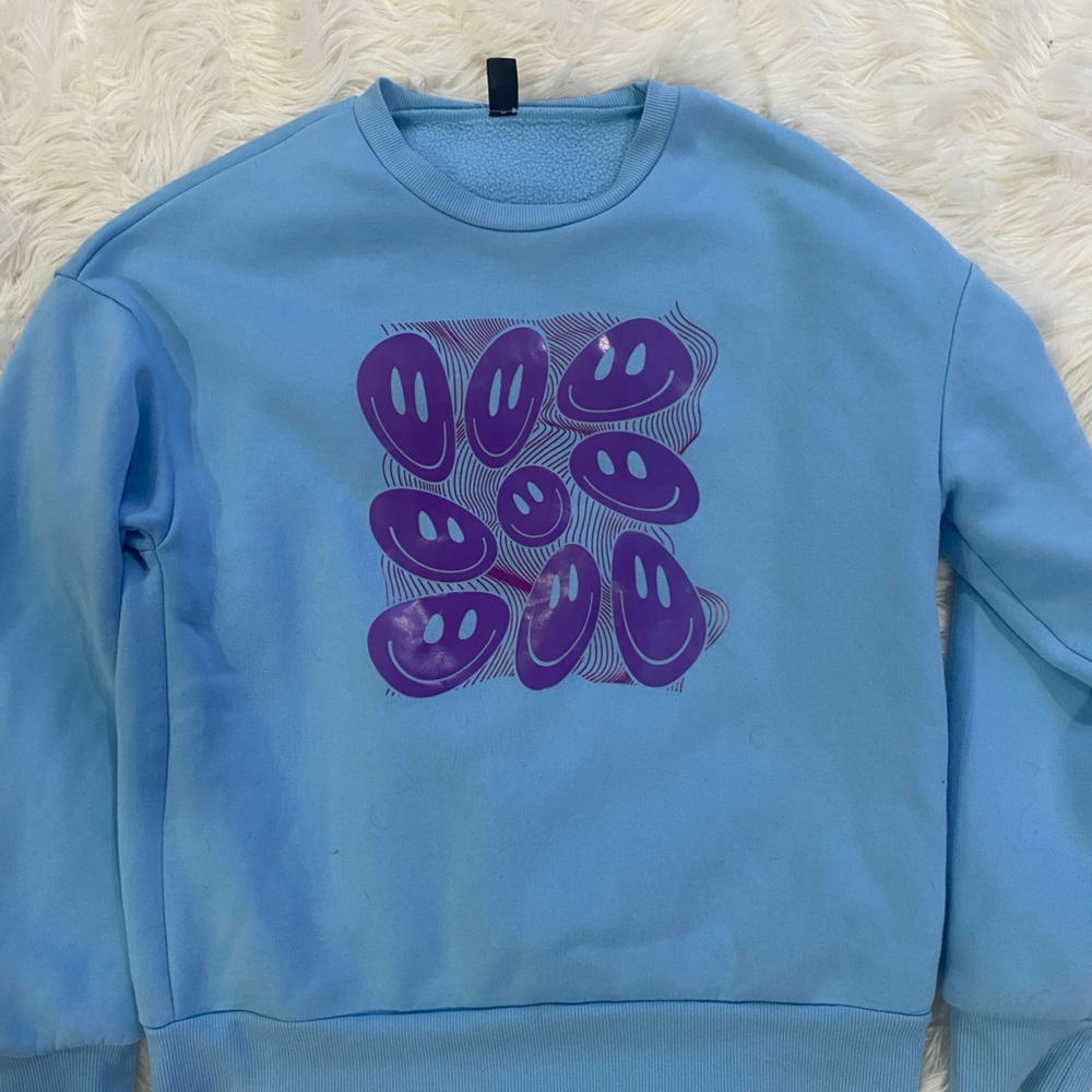 Shein smiley sweatshirt